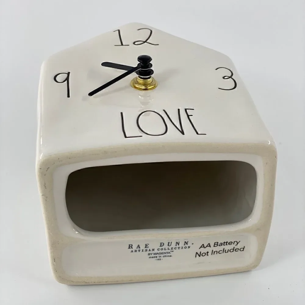 Rae Dunn by Magenta White Love Clock